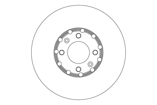 Bremsscheibe Hinterachse TRW DF6818 Bild Bremsscheibe Hinterachse TRW DF6818