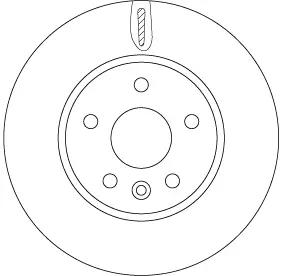 Bremsscheibe Vorderachse TRW DF6819