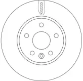 Bremsscheibe Vorderachse TRW DF6819