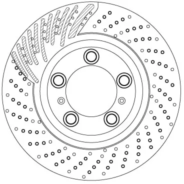 Bremsscheibe Vorderachse links TRW DF6821S Bild Bremsscheibe Vorderachse links TRW DF6821S
