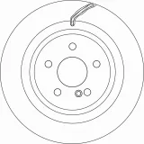 Bremsscheibe Hinterachse TRW DF6826S