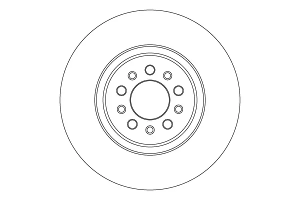Bremsscheibe Vorderachse TRW DF6837S