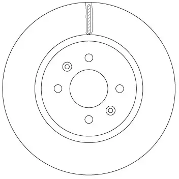 Bremsscheibe Vorderachse TRW DF6842