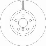 Bremsscheibe Vorderachse TRW DF6845S