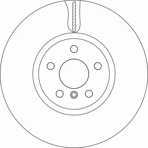 Bremsscheibe Vorderachse TRW DF6845S Bild Bremsscheibe Vorderachse TRW DF6845S