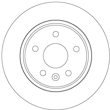 Bremsscheibe Hinterachse TRW DF6846