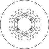 Bremsscheibe Vorderachse TRW DF6847S