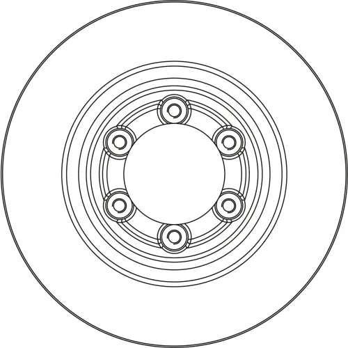 Bremsscheibe Vorderachse TRW DF6847S Bild Bremsscheibe Vorderachse TRW DF6847S