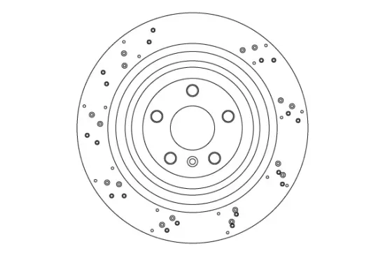 Bremsscheibe Hinterachse TRW DF6849S Bild Bremsscheibe Hinterachse TRW DF6849S