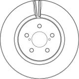 Bremsscheibe Vorderachse TRW DF6851