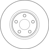Bremsscheibe Vorderachse TRW DF6854S