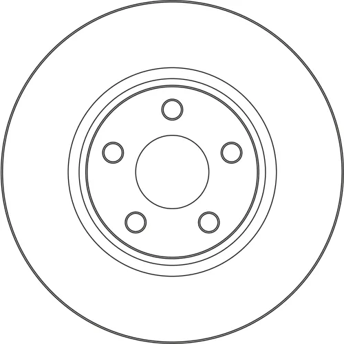 Bremsscheibe Vorderachse TRW DF6854S Bild Bremsscheibe Vorderachse TRW DF6854S