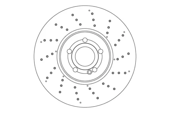Bremsscheibe Vorderachse TRW DF6865S Bild Bremsscheibe Vorderachse TRW DF6865S