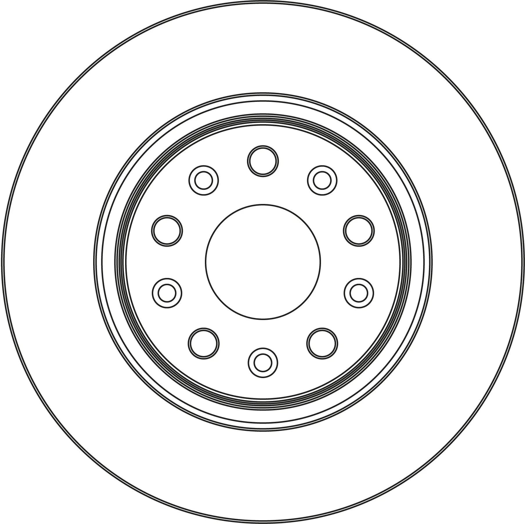 Bremsscheibe Vorderachse TRW DF6869S