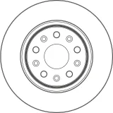 Bremsscheibe Vorderachse TRW DF6869S
