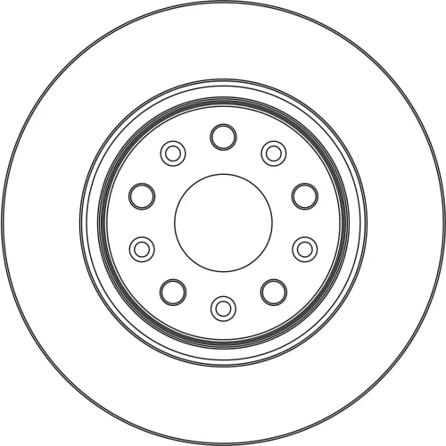 Bremsscheibe Vorderachse TRW DF6869S Bild Bremsscheibe Vorderachse TRW DF6869S