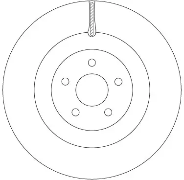 Bremsscheibe Vorderachse TRW DF6871