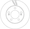 Bremsscheibe Hinterachse TRW DF6876