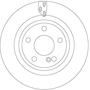 Bremsscheibe Hinterachse TRW DF6887