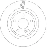 Bremsscheibe Hinterachse TRW DF6887