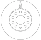 Bremsscheibe Vorderachse TRW DF6903S