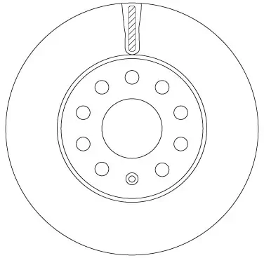 Bremsscheibe Vorderachse TRW DF6903S Bild Bremsscheibe Vorderachse TRW DF6903S