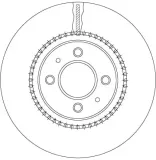 Bremsscheibe Vorderachse TRW DF6904