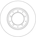 Bremsscheibe TRW DF6905
