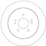 Bremsscheibe Hinterachse TRW DF6909