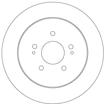 Bremsscheibe Hinterachse TRW DF6909 Bild Bremsscheibe Hinterachse TRW DF6909