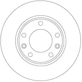 Bremsscheibe Hinterachse TRW DF6910