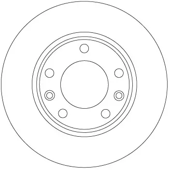 Bremsscheibe Hinterachse TRW DF6910 Bild Bremsscheibe Hinterachse TRW DF6910