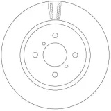 Bremsscheibe Vorderachse TRW DF6912