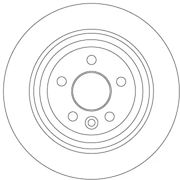 Bremsscheibe Hinterachse TRW DF6913