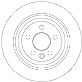 Bremsscheibe Hinterachse TRW DF6913
