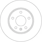 Bremsscheibe Hinterachse TRW DF6915