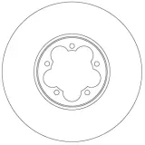 Bremsscheibe Vorderachse TRW DF6921S