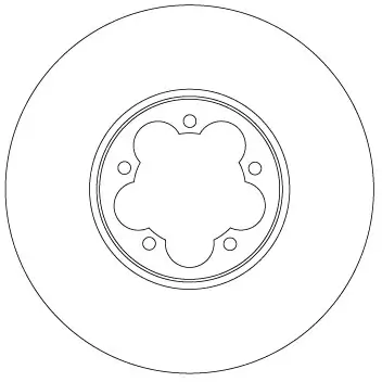 Bremsscheibe Vorderachse TRW DF6921S Bild Bremsscheibe Vorderachse TRW DF6921S