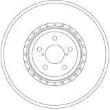 Bremsscheibe TRW DF6923S