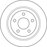 Bremsscheibe Hinterachse TRW DF6928