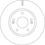 Bremsscheibe Vorderachse TRW DF6936