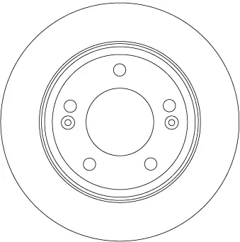 Bremsscheibe Hinterachse TRW DF6937