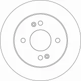 Bremsscheibe Hinterachse TRW DF6949