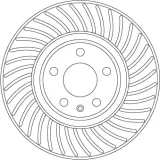 Bremsscheibe Vorderachse TRW DF6950S