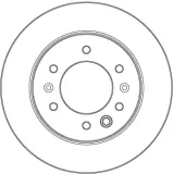 Bremsscheibe Hinterachse TRW DF6961S