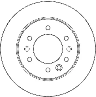 Bremsscheibe Hinterachse TRW DF6961S Bild Bremsscheibe Hinterachse TRW DF6961S