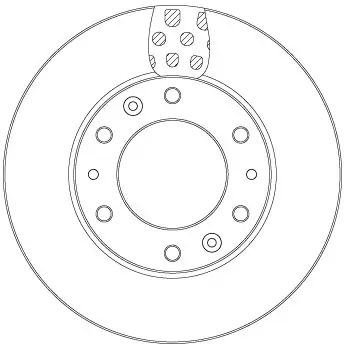 Bremsscheibe Vorderachse TRW DF6962S