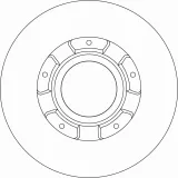 Bremsscheibe Hinterachse TRW DF6963S