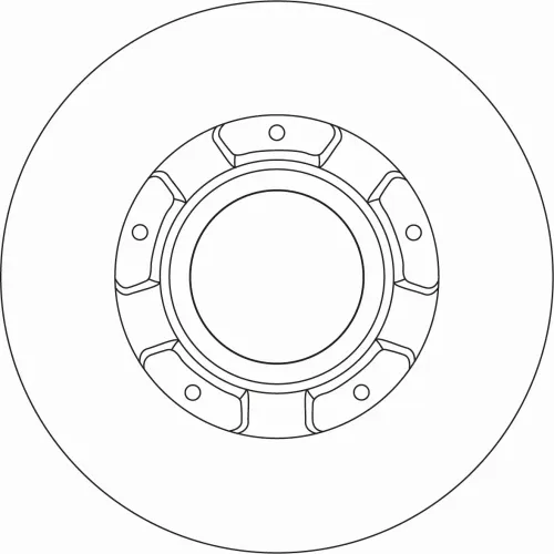 Bremsscheibe Hinterachse TRW DF6963S Bild Bremsscheibe Hinterachse TRW DF6963S
