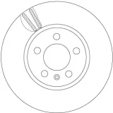 Bremsscheibe Vorderachse TRW DF6964
